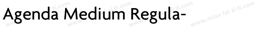 Agenda Medium Regula字体转换